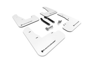 Hyundai Elantra GT Mud Flaps - Rally Armor - UR - White/Black Logo - `19-`21